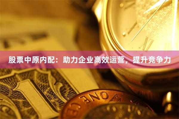 股票中原内配：助力企业高效运营，提升竞争力